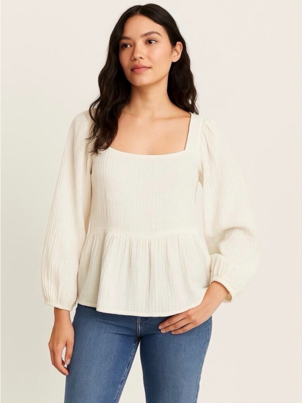 Madewell Peplum Top